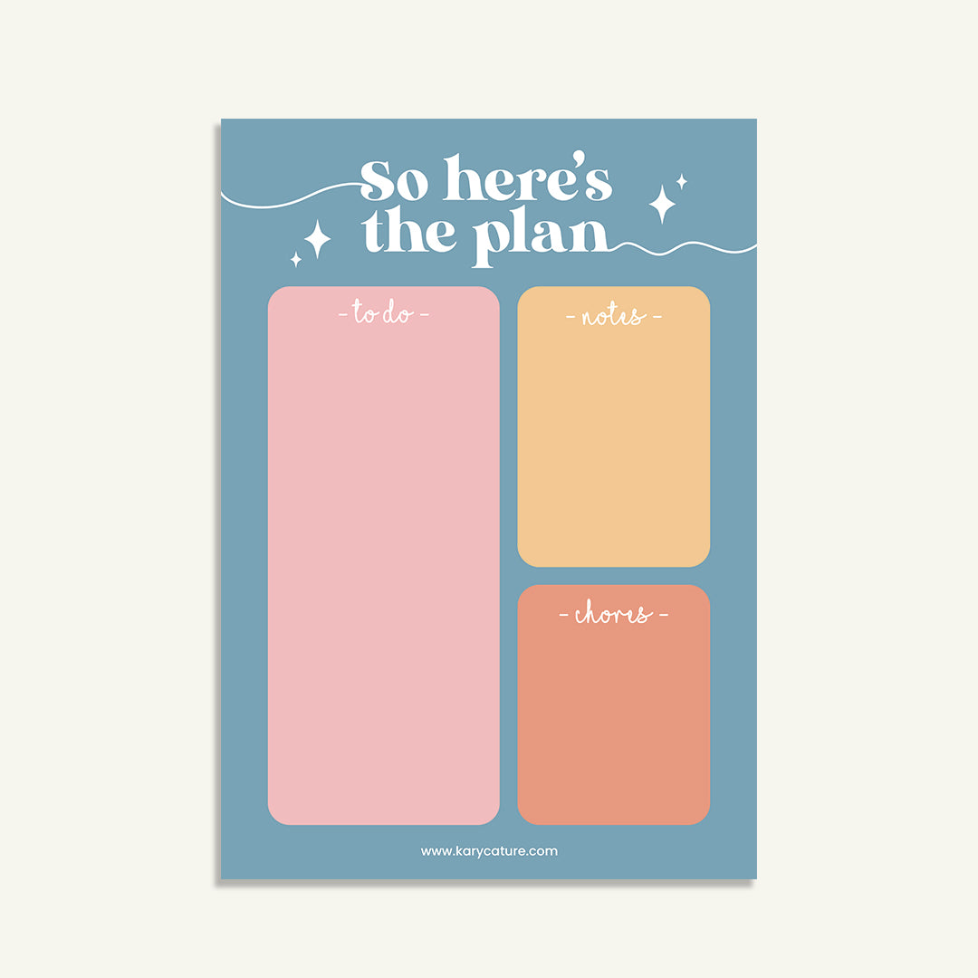 Here's the Plan | A5 Notepad
