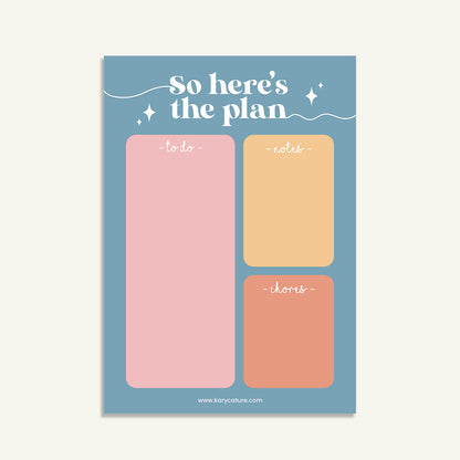 Here's the Plan | A5 Notepad