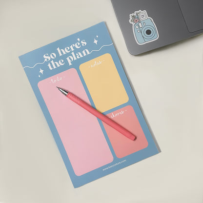 Here's the Plan | A5 Notepad