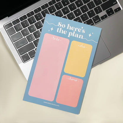 Here's the Plan | A5 Notepad